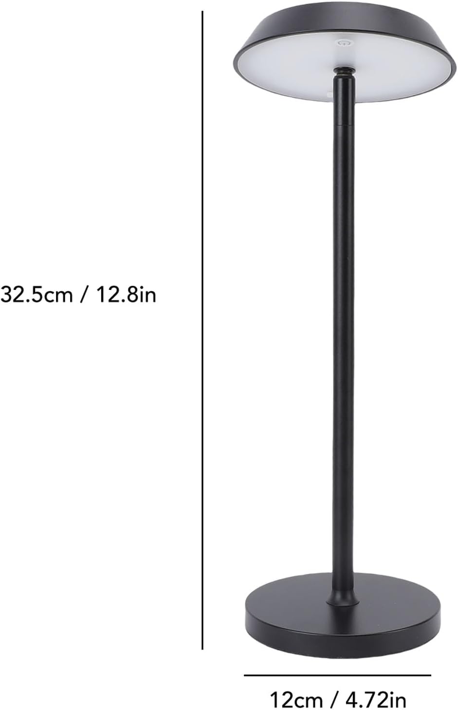 GOTOTOP LED Desk Lamp, Aluminum Portable Light with 2 Brightness Levels, USB Rechargeable 200lm for Bedroom and Camping