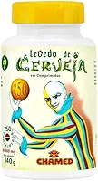 Levedo Cerveja 500 mg, Natural, Chamel, 250 Comprimidos