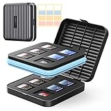 ORICO SDカードケース マイクロ SD カード ケース SDカード収納ケース 24スロット (SDカード*12枚＋MicroSDカード*12枚) 大容量 防水 防塵 耐衝撃 メディアケース 付箋付きPSCD-6