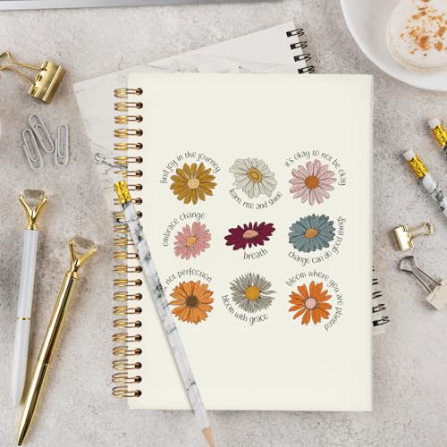 Carnet de notes à fleurs 407-ZMbjb pour écriture manuscrite - 5