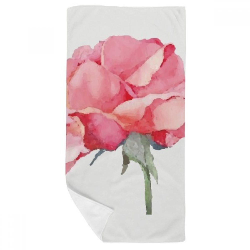 Débarbouillette fleurs aquarelle pour le soin du visage au réveil et au spa