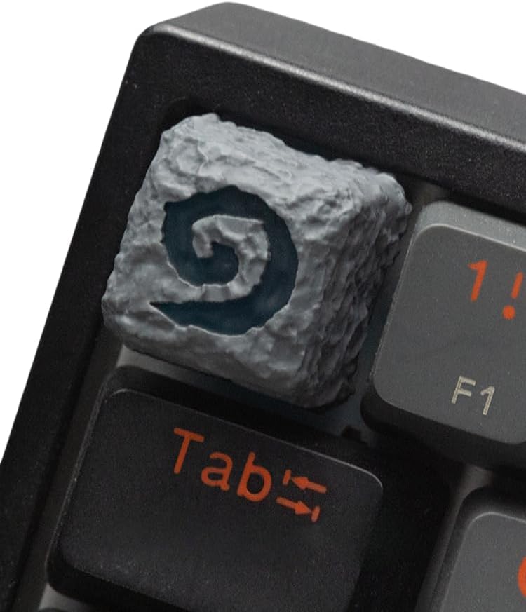 Dragon Bone Keycap, Handmade Artisan Resin Replacement ESC Key for Custom Cherry MX Gaming Mechanical Keyboard