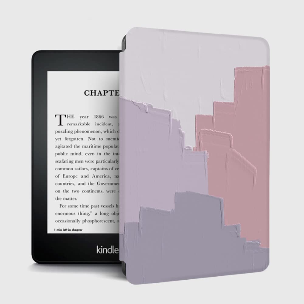 Custodia Protettiva Slimshell per Tutti i Nuovi Kindle 6 Pollici (11a Generazione, Versione 2022), Non Si Adatta a Kindle Paperwhite e Kindle 2019, Pittura a Olio Large Color Block Art