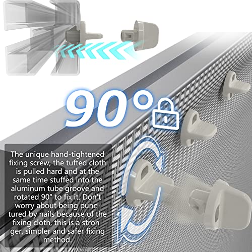 Rug Tufting Frame Tufting Kit 27.5'' Newest Aluminum Metal Tufting Frame For Rug Making Primary Tufting Cloth Stand Tufting Fabric Rug Tufting Kit Rug Frame For Tufting Supplies Carpet Tufting Gun Kit #TOP3