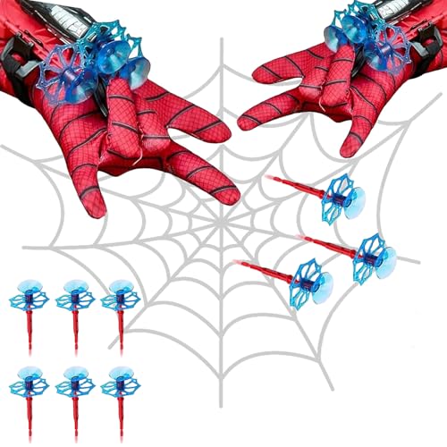 PTBWS 2 Juegos de Guante Hero Launcher, Lanzador de Héroes, Guantes Spider Niño, Juegos de rol, Juguetes educativos para niños