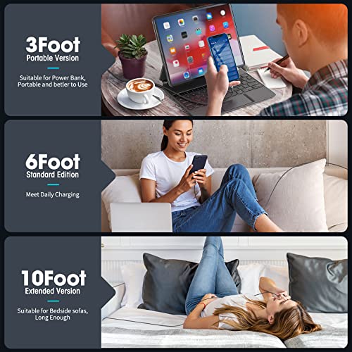 Iphone Charger Cable 3Ft Lightning To Usb Cables Fast Iphone Charging Cord 5Pack [Apple Mfi Certified] Nylon Braided For Iphone14 Plus/Iphone13 Pro Max/12 Pro/11 Mini/Xr/Xs/X/8/7/Plus/6S/6/Se/Ipad #TOP5