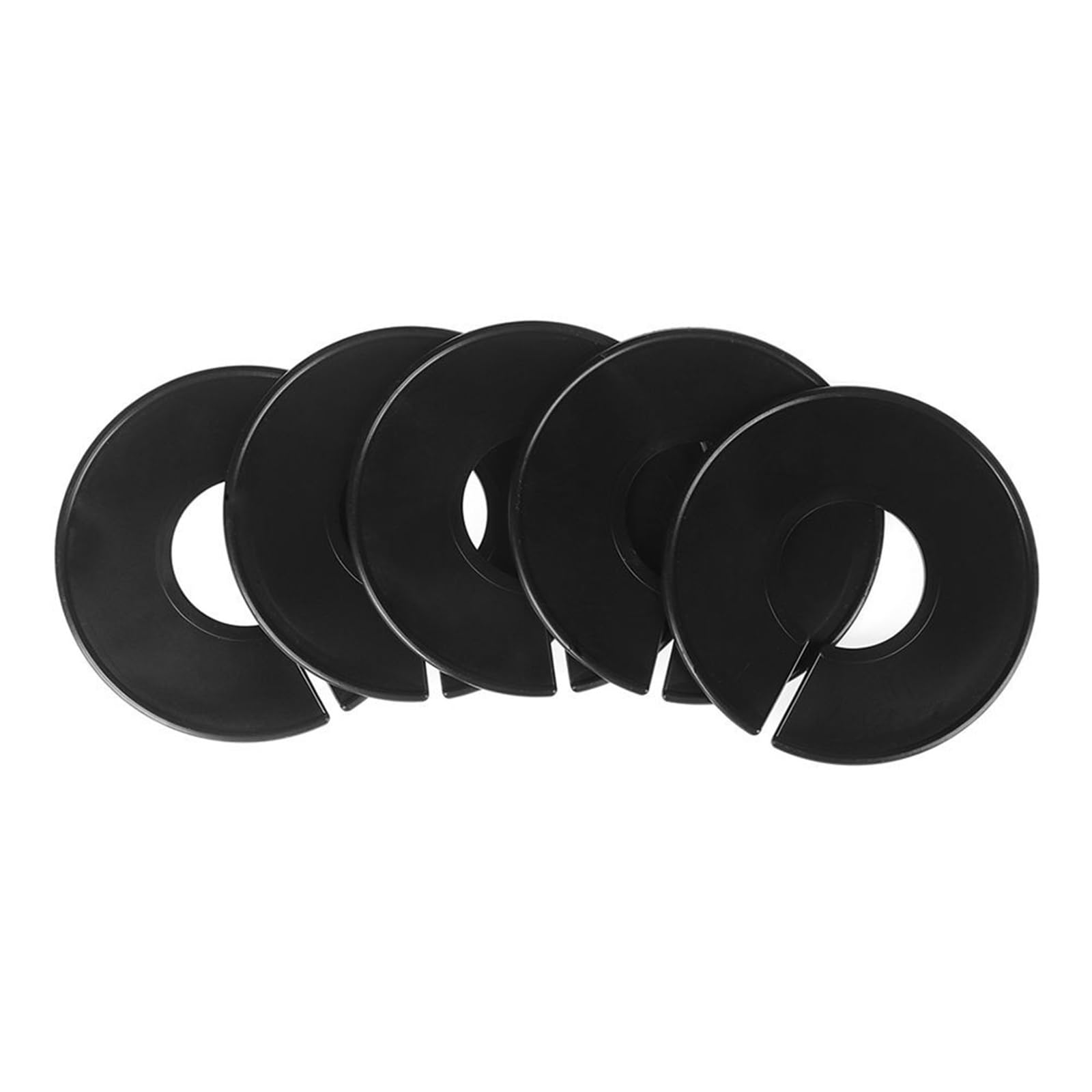 Luvafey Hanger Dividers 20PCS Clothing Size Dividers Round Hangers Closet Clothes Stores Or Home White Black for Clothing Size Type Sorting Writable and Reusab(Black)