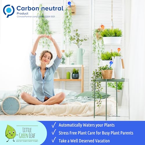 LGL Plant Watering Globes - Automatic Self Watering Globes. Decorative Self Watering Planter Inserts Made From Hand-Blown Durable Glass. Self Watering Spikes to Support Plant Health. 4 Pack, Medium. - Thumbnail 2