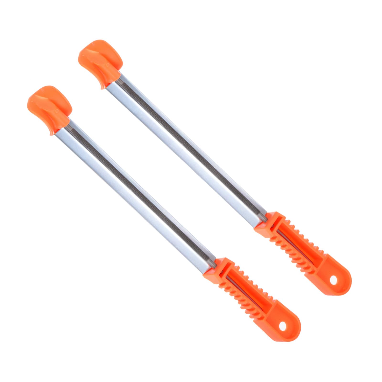 CoCud Chainsaw File, 11/64" (4.5mm), Chrome Steel Round Sharpener Files with Non-slip Sharpening Guide Handle