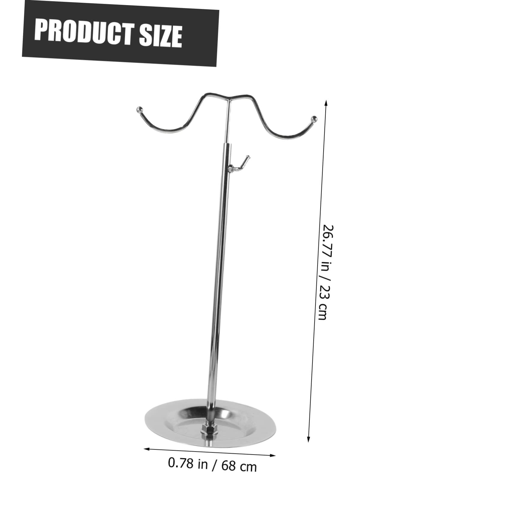 PRETYZOOM Purse Display Stand Bag Rack for Tote Bag Handbag Hanger Belt Hangers Metal Construction