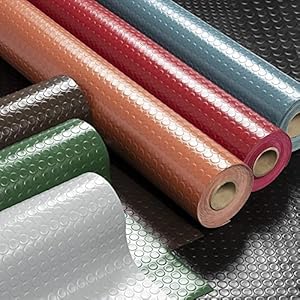 PVC vloerbedekking Big Button – rubberen mat noppen – dikte: 2mm – noppenmat anti-rush mat – antislip en bestand tegen vloeistoffen en vuil – universeel toepasbaar (120 x 600 cm, turquoise)