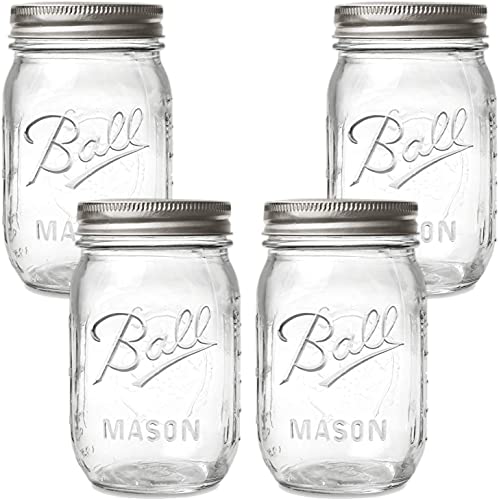 Image of STAR WORK 400ml Kitchen Honey Pot Shape Glass jar for Using Masla Storage DIY Craft Storage,Pantry Storage Container Pack of (4)