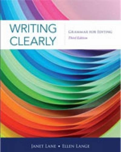 Image of Writing Clearly: Grammar for Editing [3rd (Third) Edition