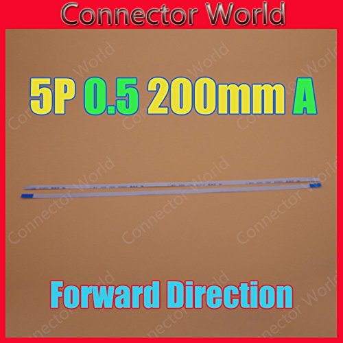 Wiring Connecting Terminals - 5X FFC FPC 5pin Flat Flexible Cable 0.5mm Pitch 5 pin Forward Length 200mm Width 3mm Ribbon 5p Flex Cable