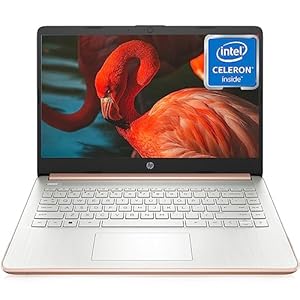 HP 2023 Newest 14 Inch Laptop Students Business, Intel Quad-Core Processor, 4GB RAM, 64GB eMMC, 12H Battery Life Laptop Computer, Intel UHD Graphics, Webcam, HDMI, WiFi, Ultra Light, Win 11 S
