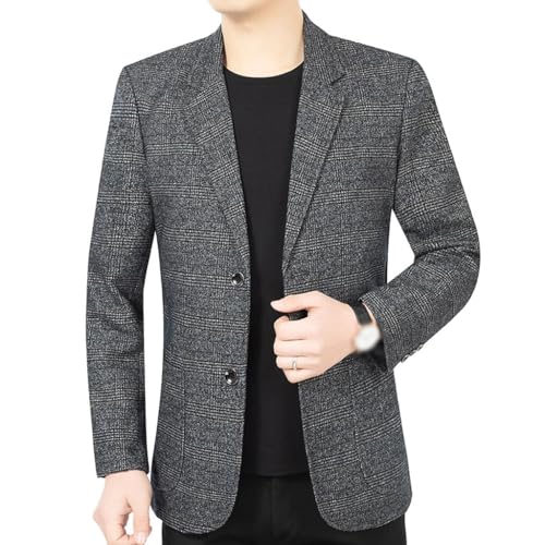 Suit Spring and Autumn Seasonal Casual Single Piece Suit Top Coat(4X-Large)3