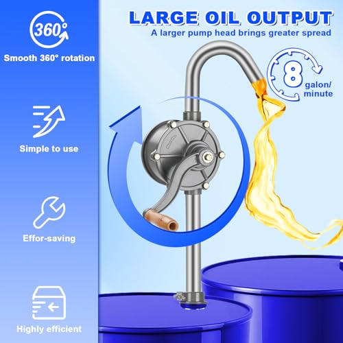 Shdzzdzswy CYB-DRU 55 Gallon Drum Pump, Outlet Size:1.26 Inches(32Mm),Barrel Pump 55 Gallon,Manual Oil Drum Pump thumb #4