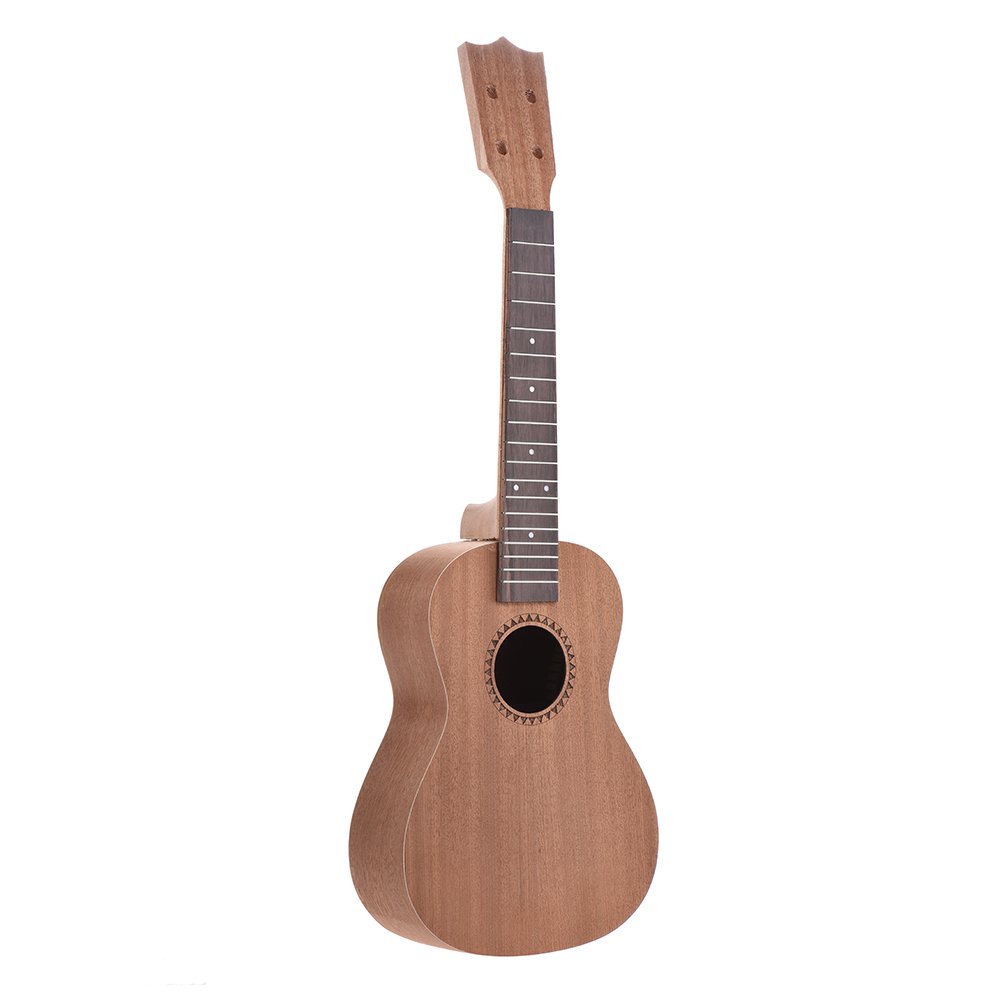 Ukelele tenor de 66 cm para guitarra hawaiana con cuerpo de madera de palisandro y tuerca de puente