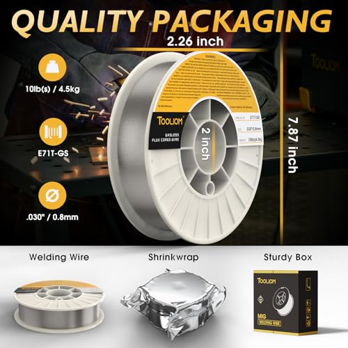 Image of TOOLIOM E71T-GS 0.030 inch Gasless Flux Core Welding Wire 10LB