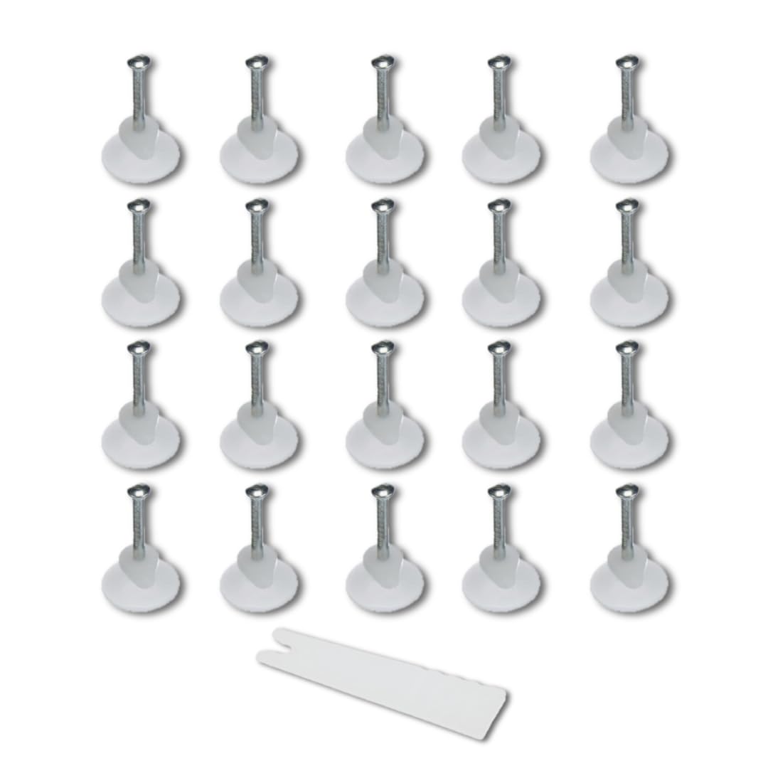 Set di Ganci per Quadri Muro Antitraccia - Ganci Invisibili per Appendere Foto, Dipinti, Specchi - 3 Ganci (20 Pezzi)