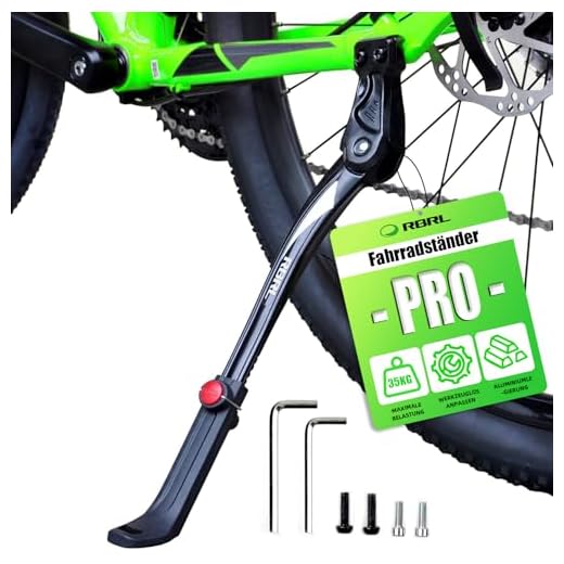 DIAOCARE Fahrradständer, Seitenständer Fahrrad Universal Aluminiumlegierung Fahrrad Ständer Rutschfester Gummiständer für 24-29 Zoll, Mountainbike, Rennrad, Fahrräder und Klapprad, Höhenverstellbar 8 RBRL Neuer Fahrradständer Aluminiumlegierung Rückseite Fahrradständer für 24" - 29" Mountainbike/Rennrad/MTB