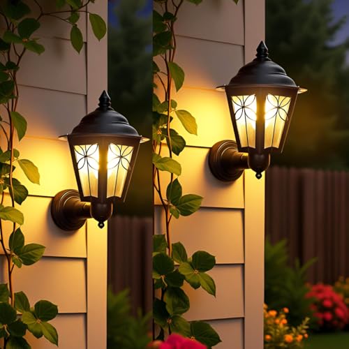 Image of BrighLyt Outdoor Wall Light, Gate Light for Wall & Garden Wall Lamp - Waterproof Pillar Light for Main Entrance, Balcony & Pathway (GL25, Pack of 2)