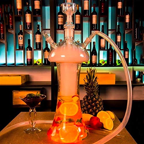 Kunsthunde!Hukas setze Alles Glas mit Wechselschachtel!Premium Shisha Pipe Clear Kein Nikotin mit klarer Vase für… – Bild 5