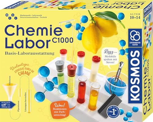 Kosmos Laboratoire de Chimie C 1000 la boîte d'expériences pour s'amuser le week-end