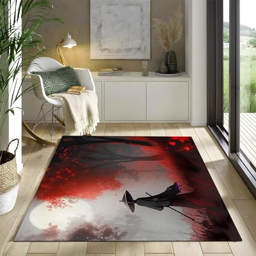 Tapis de salon japonais samouraï 80x150cm aux finitions soignées pour ado - 5