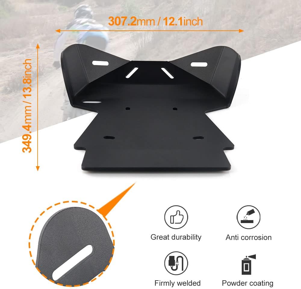 Xitomer Motorcycle Skid Bash Plate Fit for KLX140 / KLX140L / KLX140G /KLX 140R 2009 2010 2011 2012 2013 2014-2026 Motorcycle Skid Plate