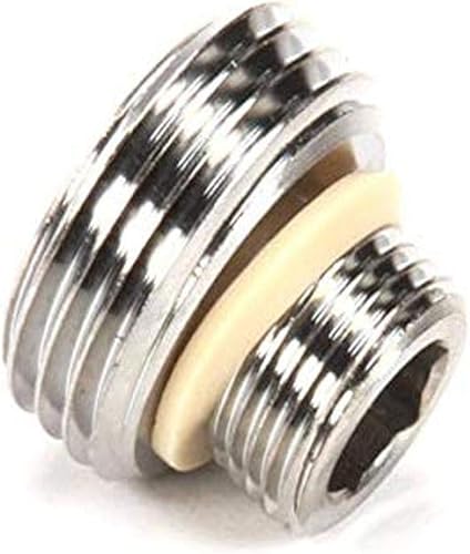 T&S Brass Adaptador de salida de manguera de jardín B-GH, níquel cepillado