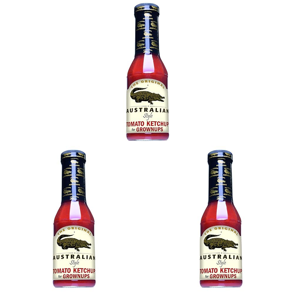 The Original Australian - Tomato Ketchup for Grownups - 355 ml (Packung mit 3)