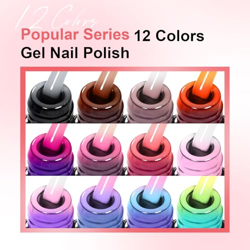 Set de Esmaltes en Gel que Cambian de Color x12 miniatura 6