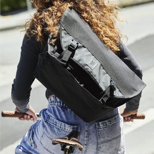 Chrome Industries Citizen Messenger Bag for Men & Women – Lightweight Crossbody Bag with Swappable Buckle, Holds Most 15” Laptops – Great for Work, Travel, School, Airplane Carry On, 15L Black XRF4