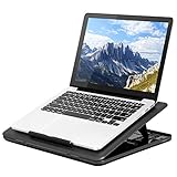 LapGear Commuter Laptop Stand - Padded Lap Desk with 20 Adjustable Angles - Black - Fits Up to 15.6...