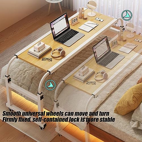 Chariot pour ordinateur portable et table de lit polyvalente avec piètement ajustable - 5
