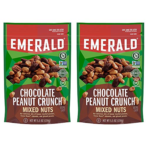 Kmwa Emerald Chocolate Peanut Crunch Mixed Nuts, 5.5 Ounce Resealable Bag (Pack Of 2) #TOP17