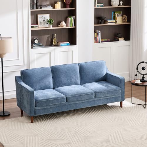 Kingfun 80' Chenille Sofa, 3 Seater Couch, Mid Century Modern Couches...