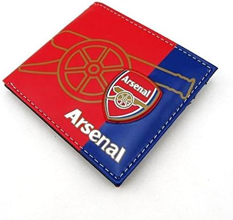 Arsenal Football Soccer Club 3D Faux Leather PVC PU Wallet Purse Billfold 5 Card Slots