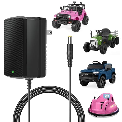 12V Charger for Kids Ride On Car Toys Best Choice for SUV Kid Trax Dynacraft Bumper Kidzone Jeep...