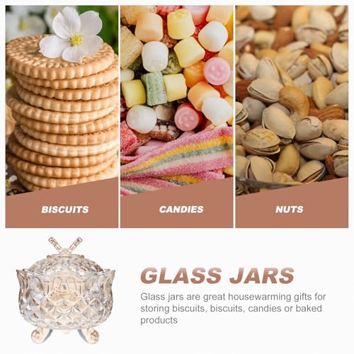 Bocal en verre 280ml marron avec couvercle hermétique, boîte de rangement compacte - 8