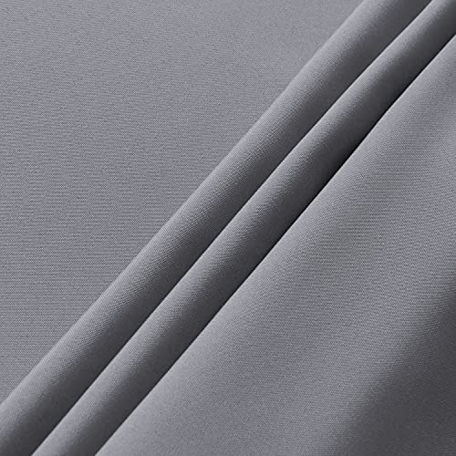 Image of sancua Rectangle Tablecloth - 54 x 78 Inch - Stain and Wrinkle Resistant Washable Polyester Table Cloth, Decorative Fabric Table Cover for Dining Tables, Buffet Parties and Camping, Light Grey