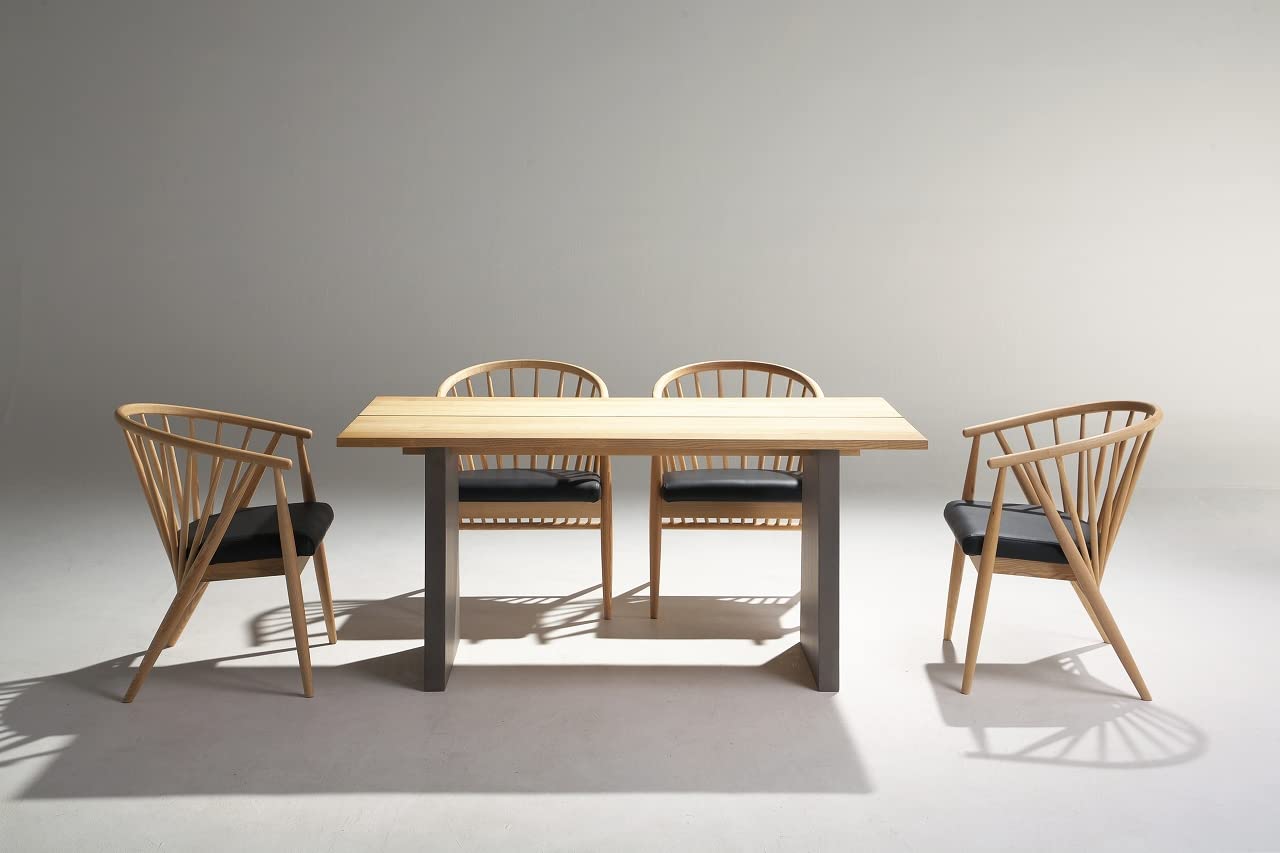 Amazon｜ダイニングチェア 食堂イス 食堂椅子 肘付き 和モダン