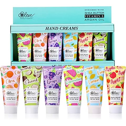 Hand Cream Set - Hand Lotion Set Shea Butter Hand Cream for Dry Crack Hands, Travel Moisturizing Hand Lotion with Vitamin E, Hand Cream Gift Set for Women Christmas Birthday Valentine Cover