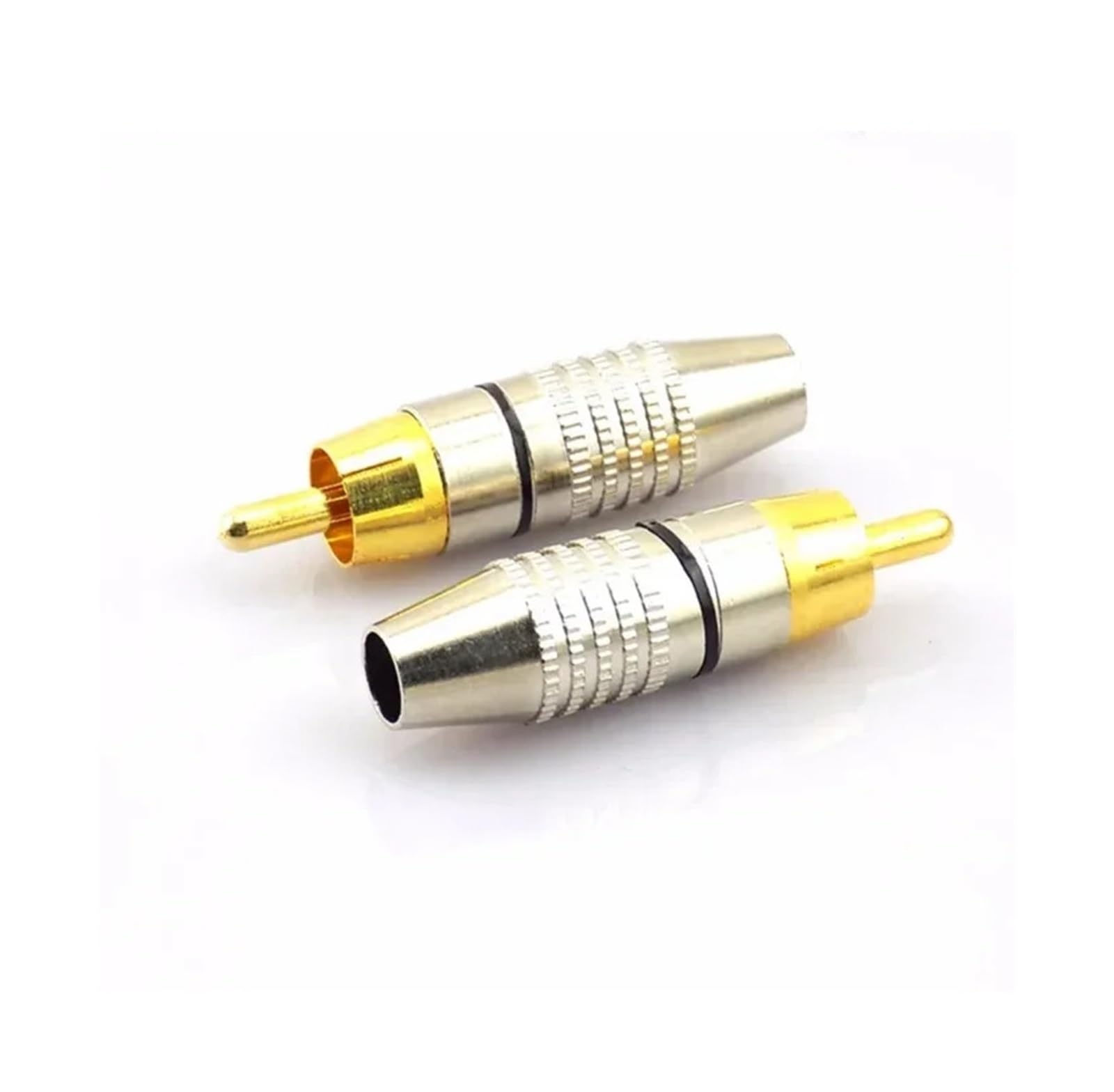 Prise RCA sans soudure plaquée or – Connecteur vidéo verrouillable for haut-parleurs, récepteurs et systèmes AV(Red,40 PCS)