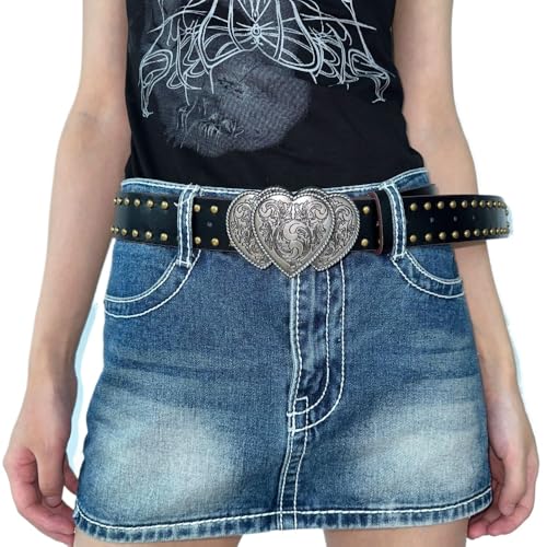 Studded Belt Boho Belt Grunge Belt Emo Belt Streetwear Y2k Belt Punk Aesthetics Grunge 80s Belt - Main Image