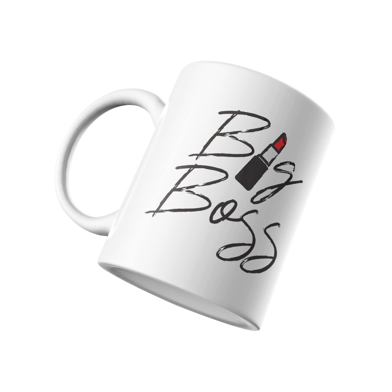 Simantika Printed Sublimation Ceramic Coffee Mug with Handle I Microwave Safe I Wording Print Mugs for Hot & Cold Beverages I Best Gifts for Men, Women, Birthday, Wedding, etc. – 325ml(Big Boss)