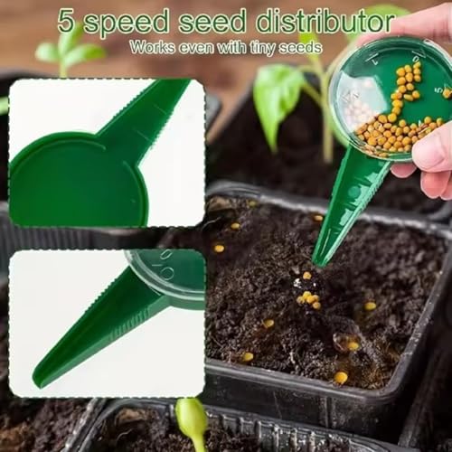 Kit de sembradora manual para jardinería de 7 piezas miniatura 3