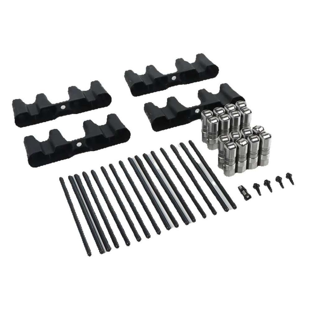 Uusdvpygn Onecolor Lifter Guide Trays And 7.400 Pushrods Compatible With Ls Engines 4.8L 5.3L 5.7L 6.0L 6.2L