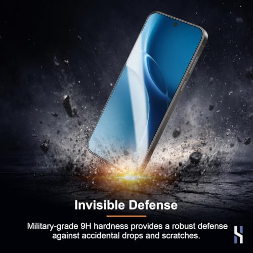 Image of Tempered Glass for Vivo X300 Pro (6.78 Inch) Military Grade 9H Screen Guard, Anti-Scratch, Shatterproof, Edge to Edge Full Coverage - Black Border